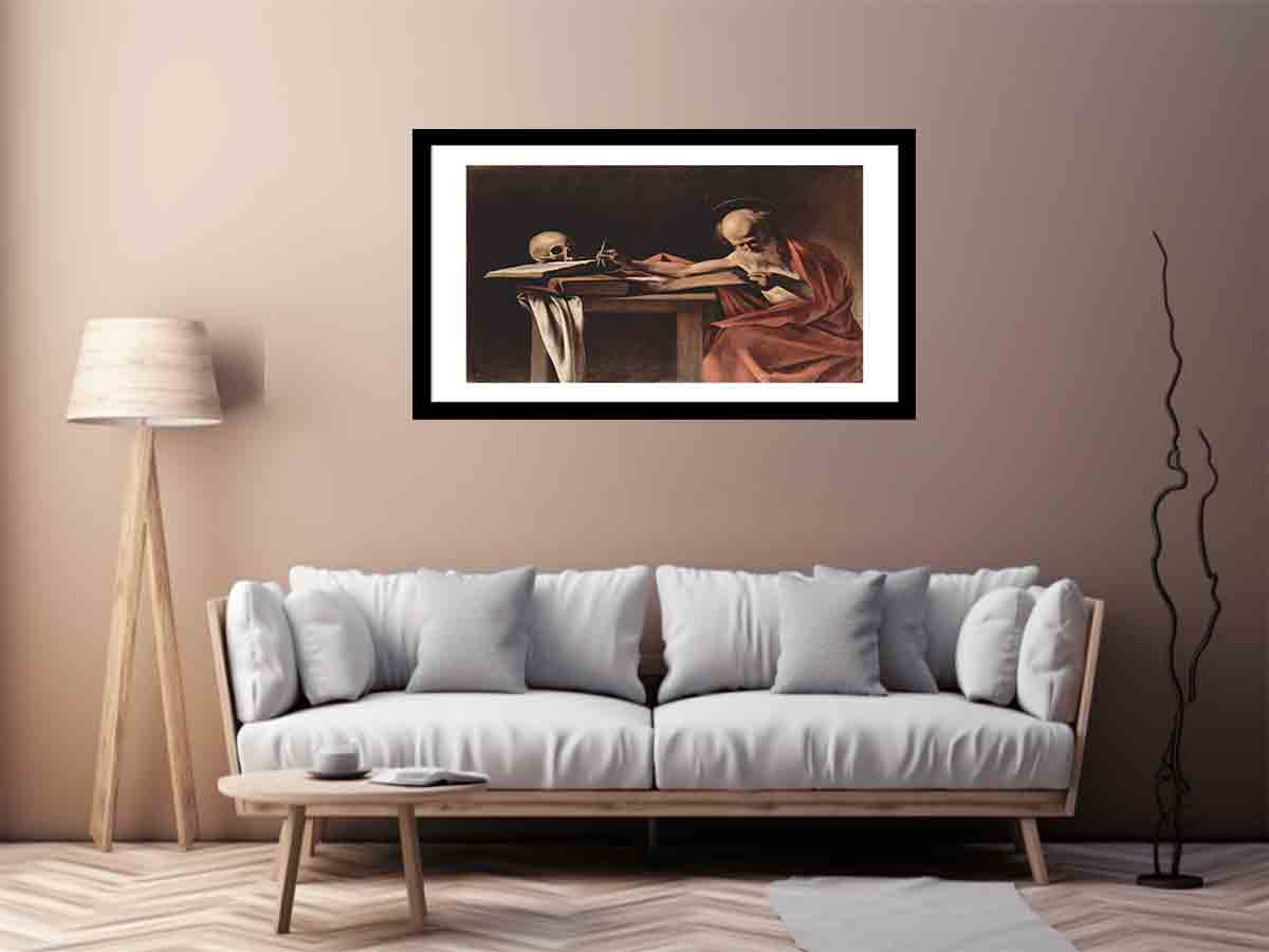 Hl. Hieronymus beim Schreiben By Caravaggio