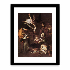 Nativity with St Francis and St Lawrence By Caravaggio