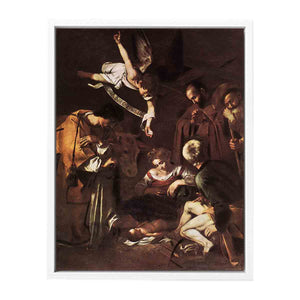 Nativity with St Francis and St Lawrence By Caravaggio