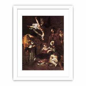 Nativity with St Francis and St Lawrence By Caravaggio