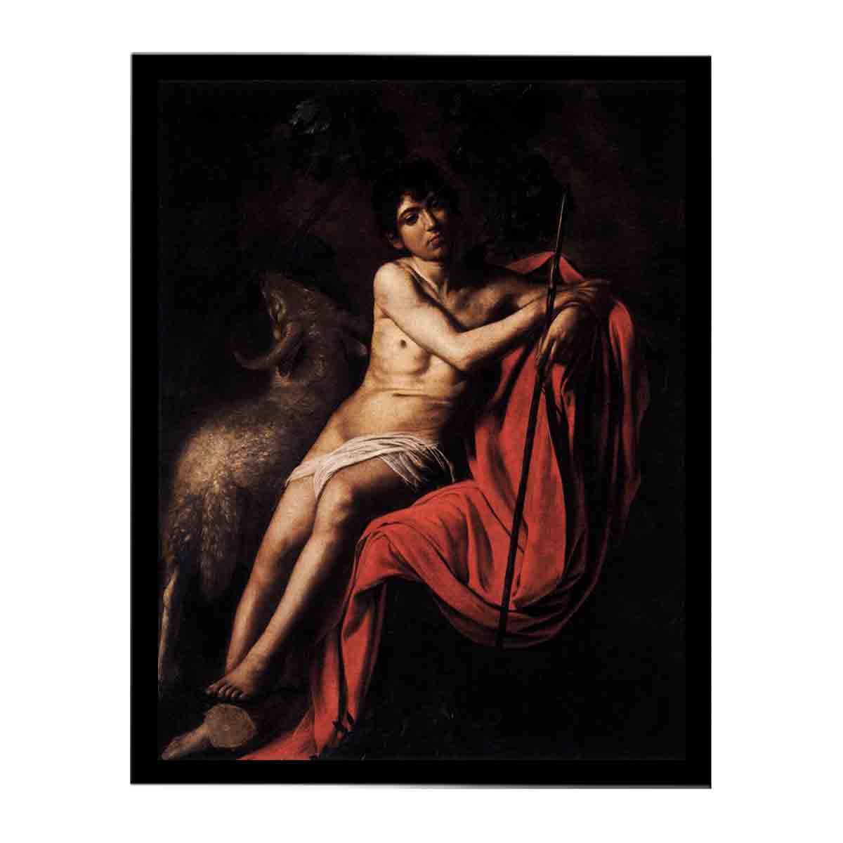 St John the Baptist By Caravaggio
