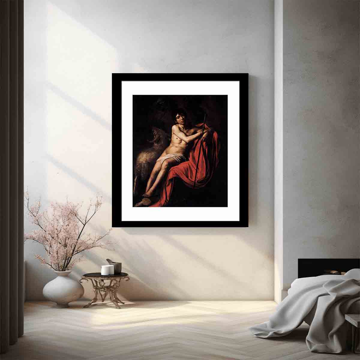 St John the Baptist By Caravaggio