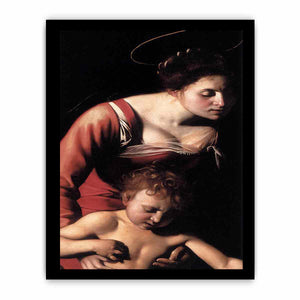 Madonna Palafrenieri (detail) By Caravaggio