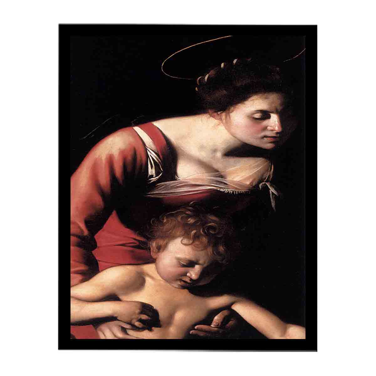 Madonna Palafrenieri (detail) By Caravaggio