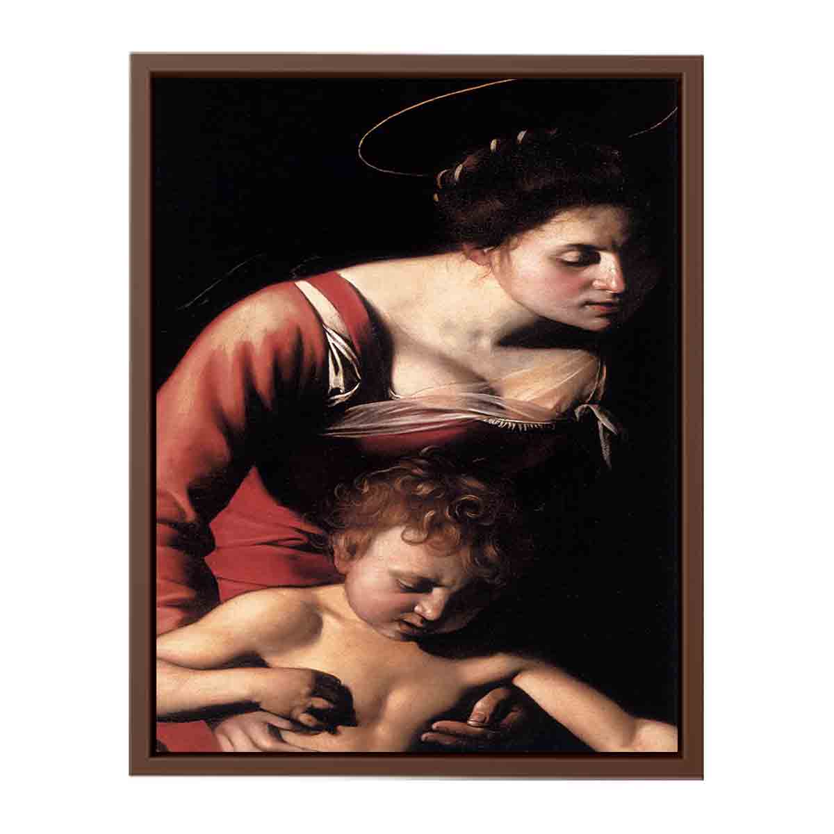 Madonna Palafrenieri (detail) By Caravaggio