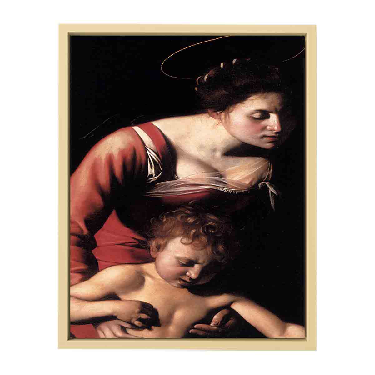 Madonna Palafrenieri (detail) By Caravaggio