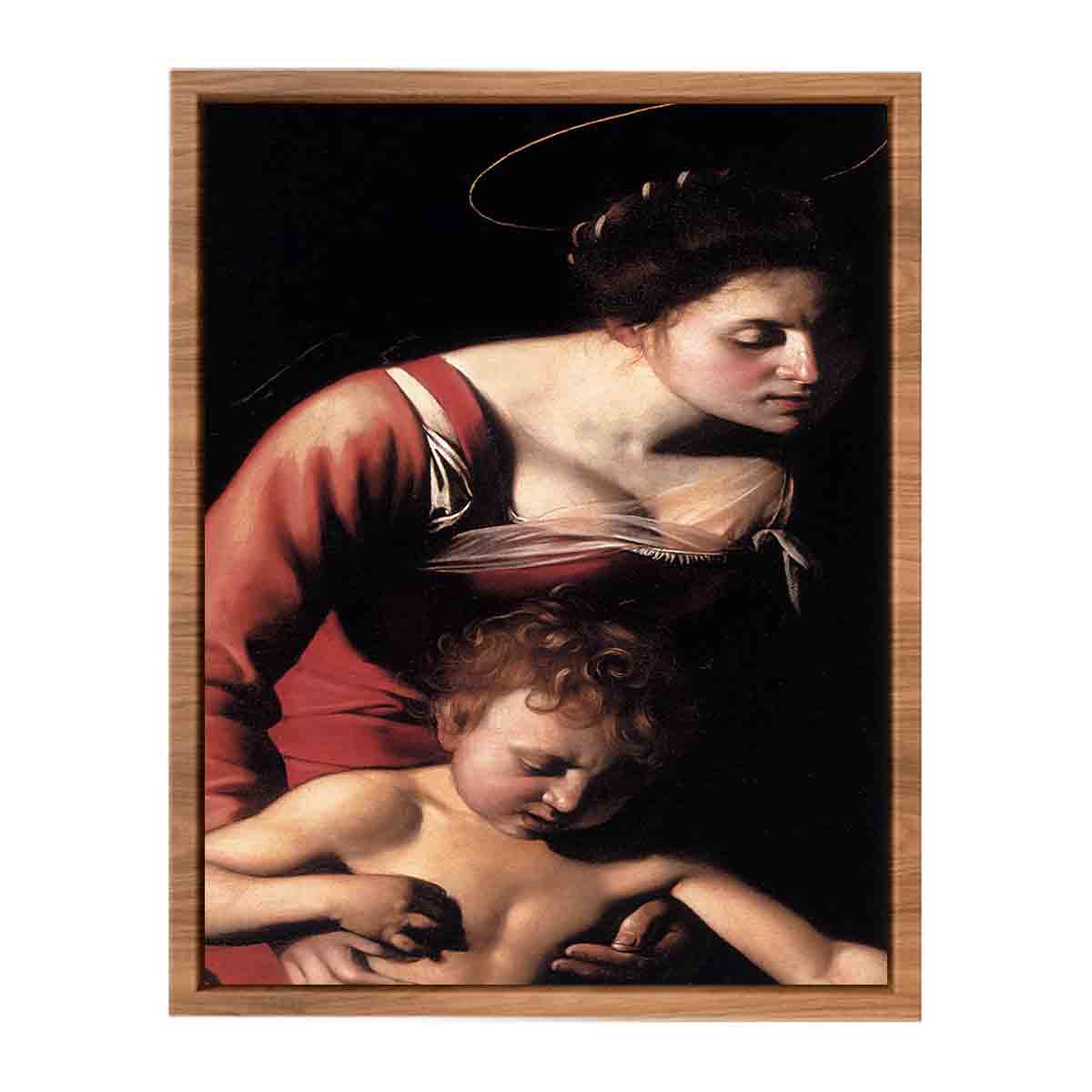 Madonna Palafrenieri (detail) By Caravaggio