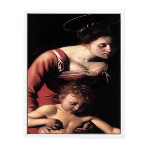 Madonna Palafrenieri (detail) By Caravaggio