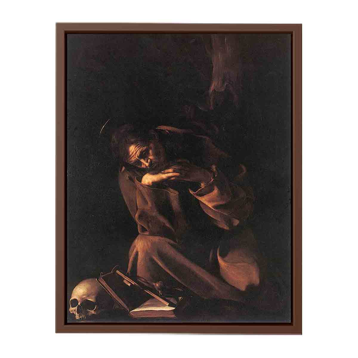 Saint Francis in Meditation By Caravaggio