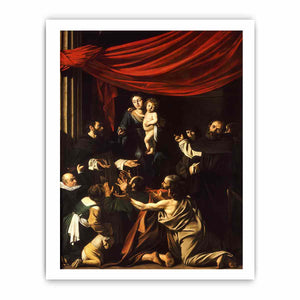 Madonna of the Rosary By Caravaggio