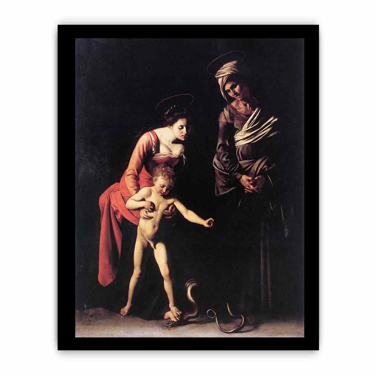 Madonna with the Serpent By Caravaggio