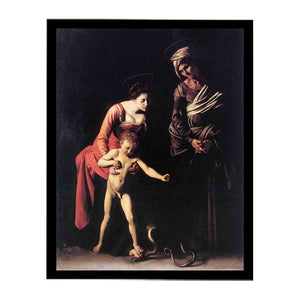 Madonna with the Serpent By Caravaggio