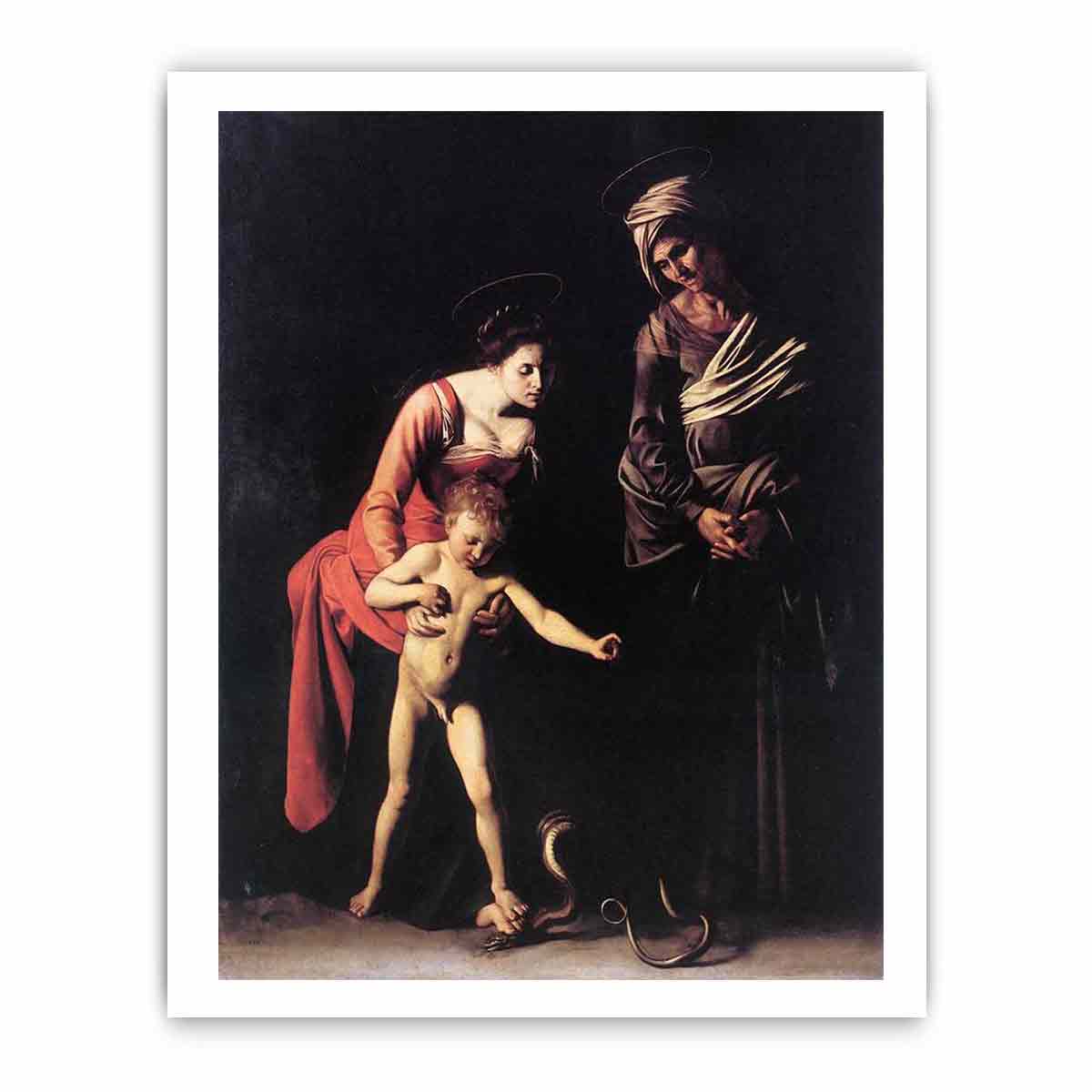 Madonna with the Serpent By Caravaggio