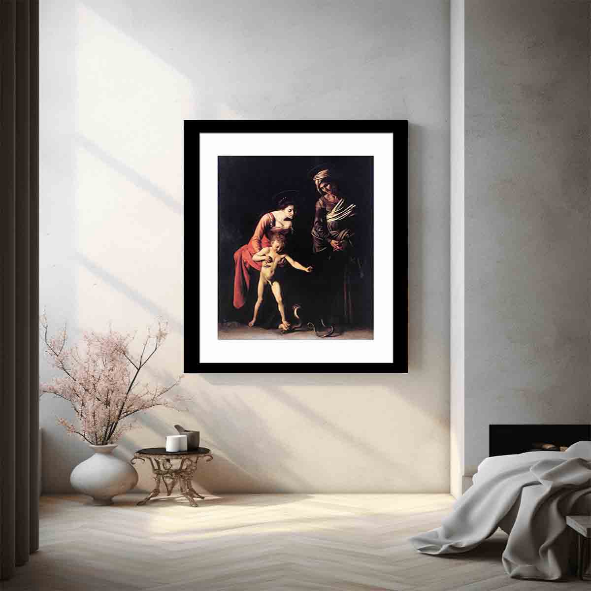 Madonna with the Serpent By Caravaggio