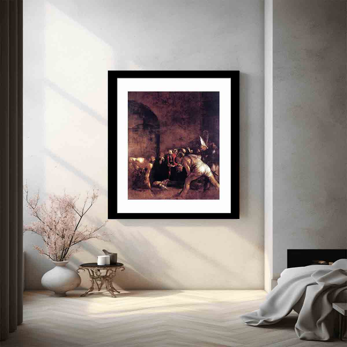 Burial of St Lucy By Caravaggio
