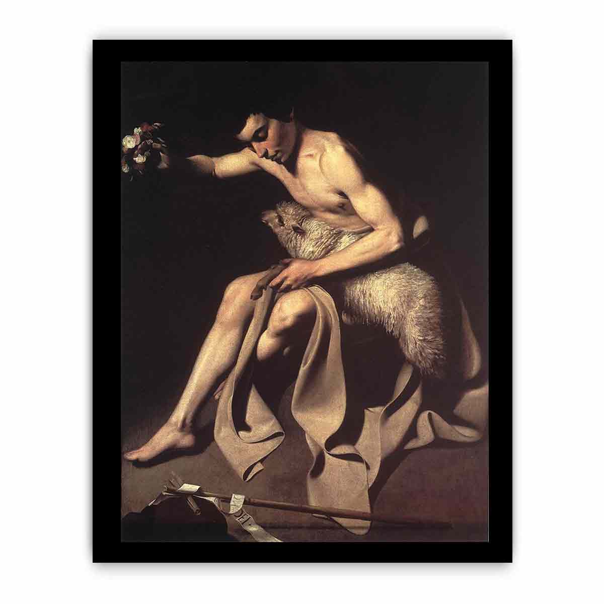 Saint John the Baptist By Caravaggio