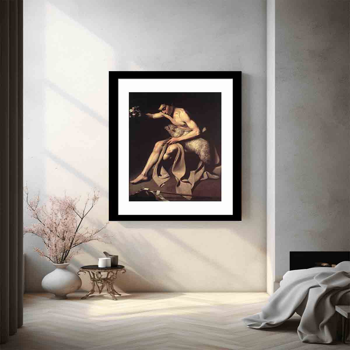 Saint John the Baptist By Caravaggio