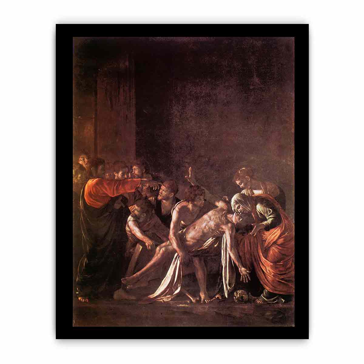 The Raising of Lazarus By Caravaggio
