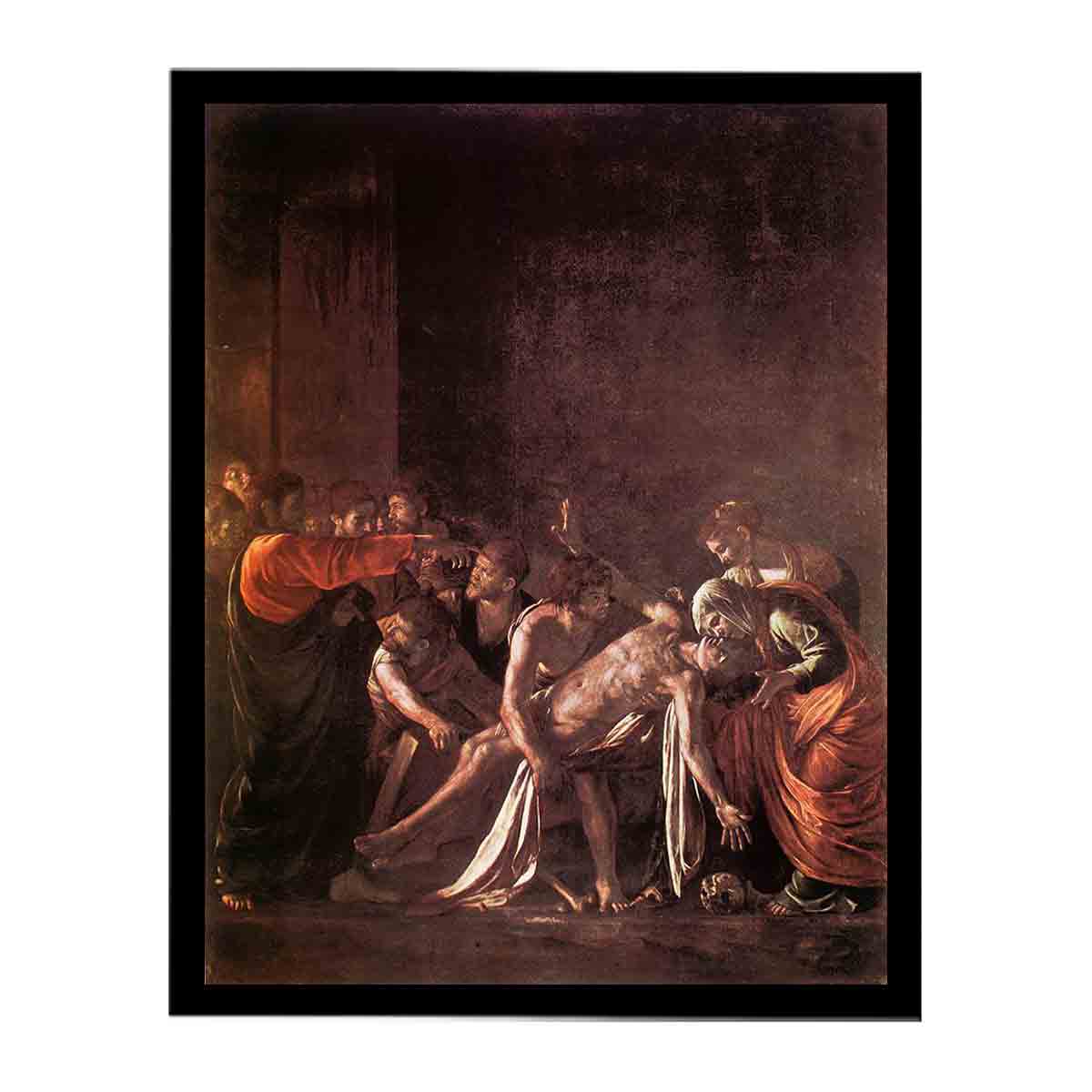 The Raising of Lazarus By Caravaggio