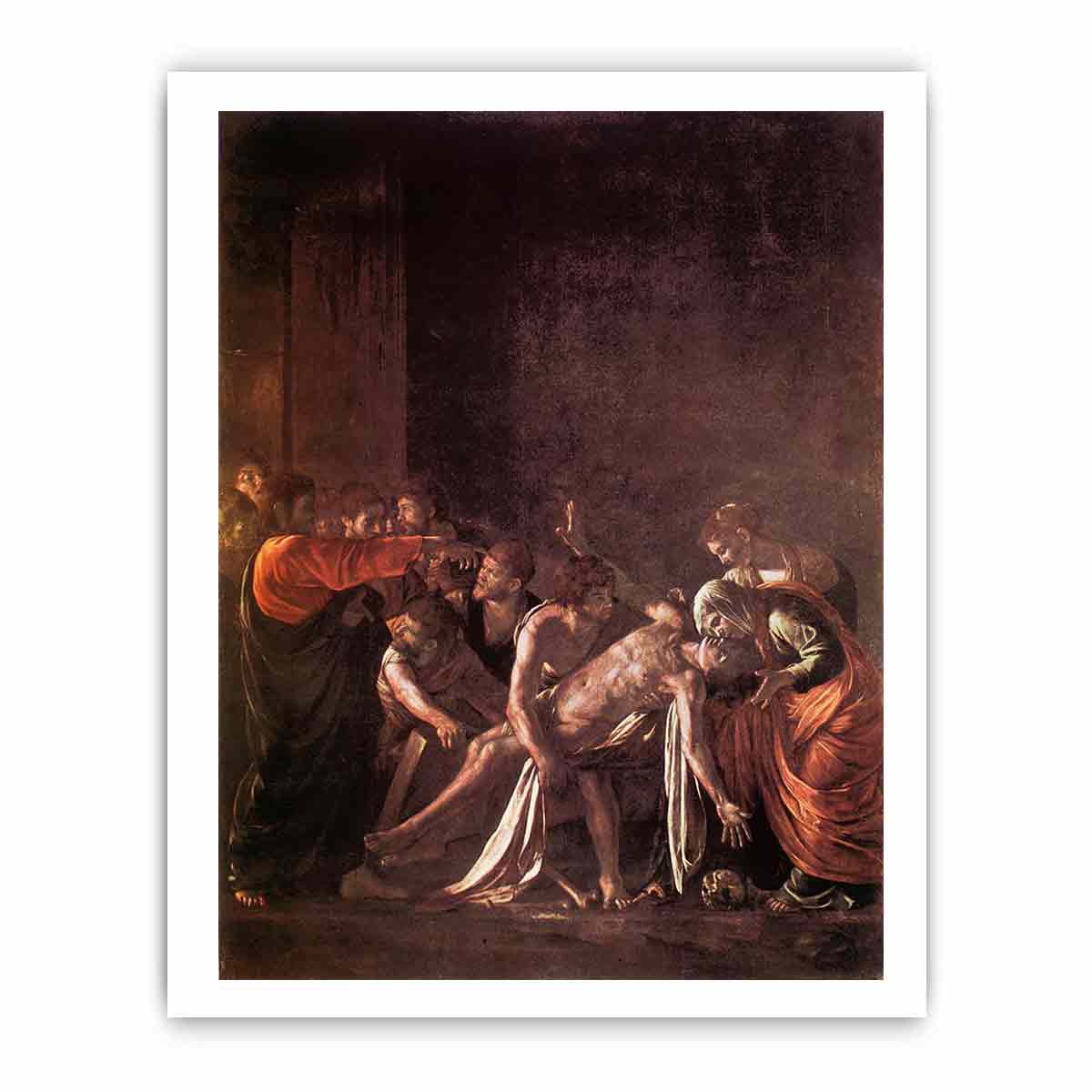 The Raising of Lazarus By Caravaggio
