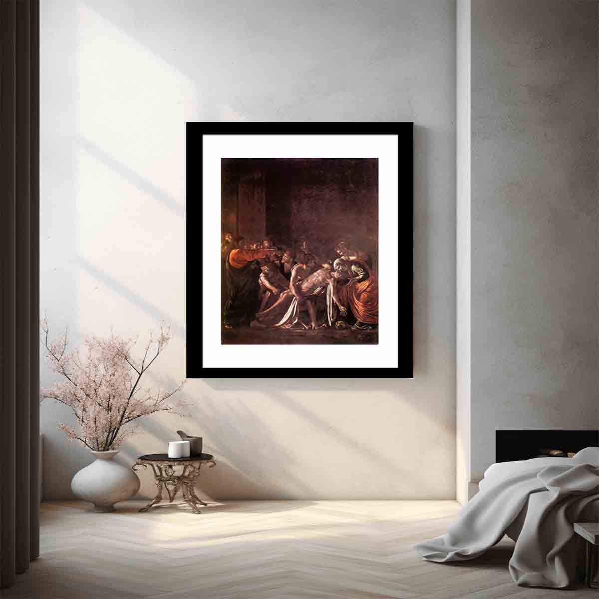 The Raising of Lazarus By Caravaggio