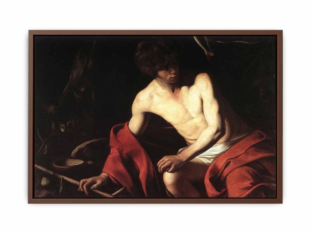 St John the Baptist By Caravaggio