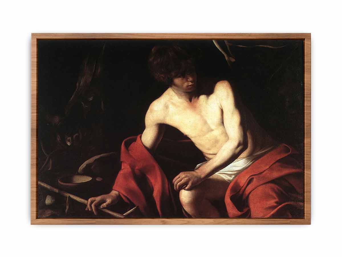 St John the Baptist By Caravaggio