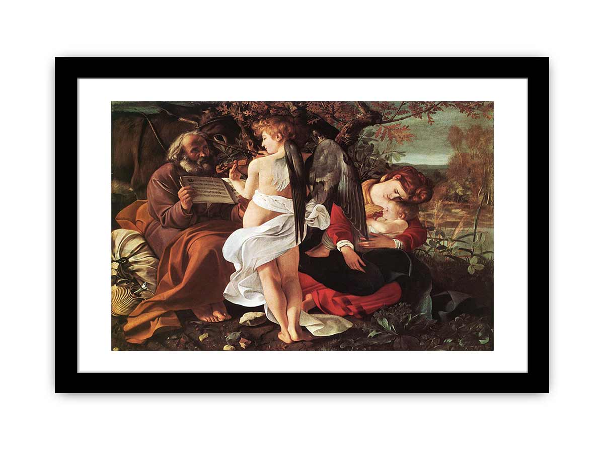 The Rest on The Flight into Egypt By Caravaggio
