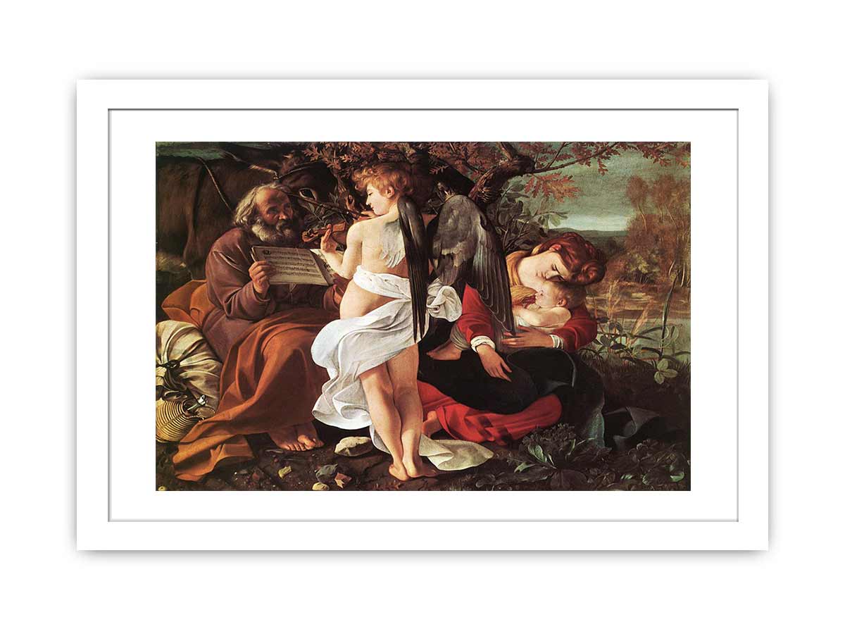 The Rest on The Flight into Egypt By Caravaggio