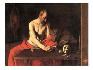 St Jerome, by Michelangelo Merisi da Caravaggio,