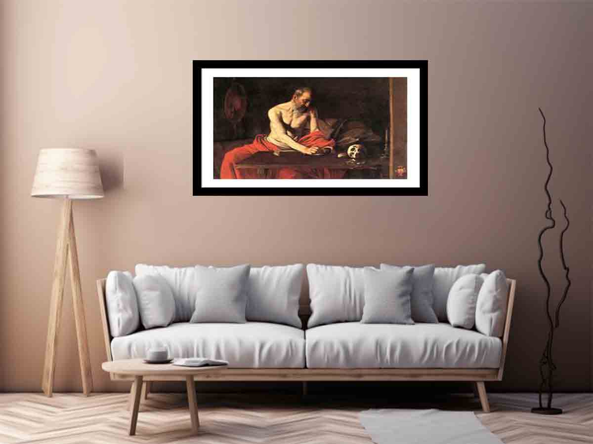 St Jerome, by Michelangelo Merisi da Caravaggio,