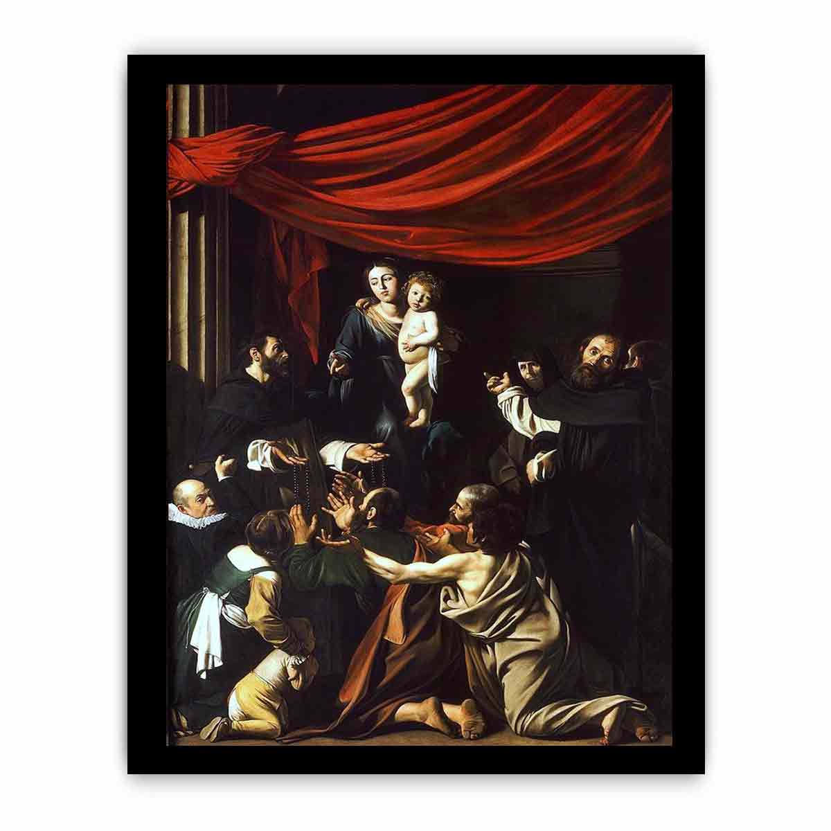 German: Rosenkranzmadonna By Caravaggio