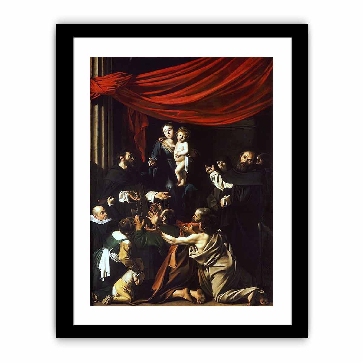 German: Rosenkranzmadonna By Caravaggio