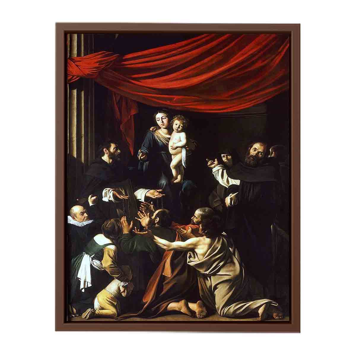 German: Rosenkranzmadonna By Caravaggio