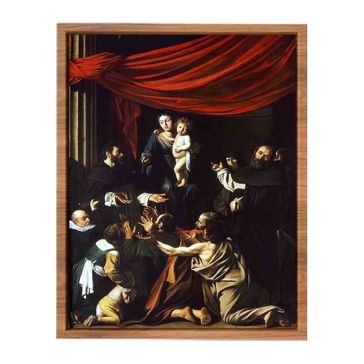 German: Rosenkranzmadonna By Caravaggio