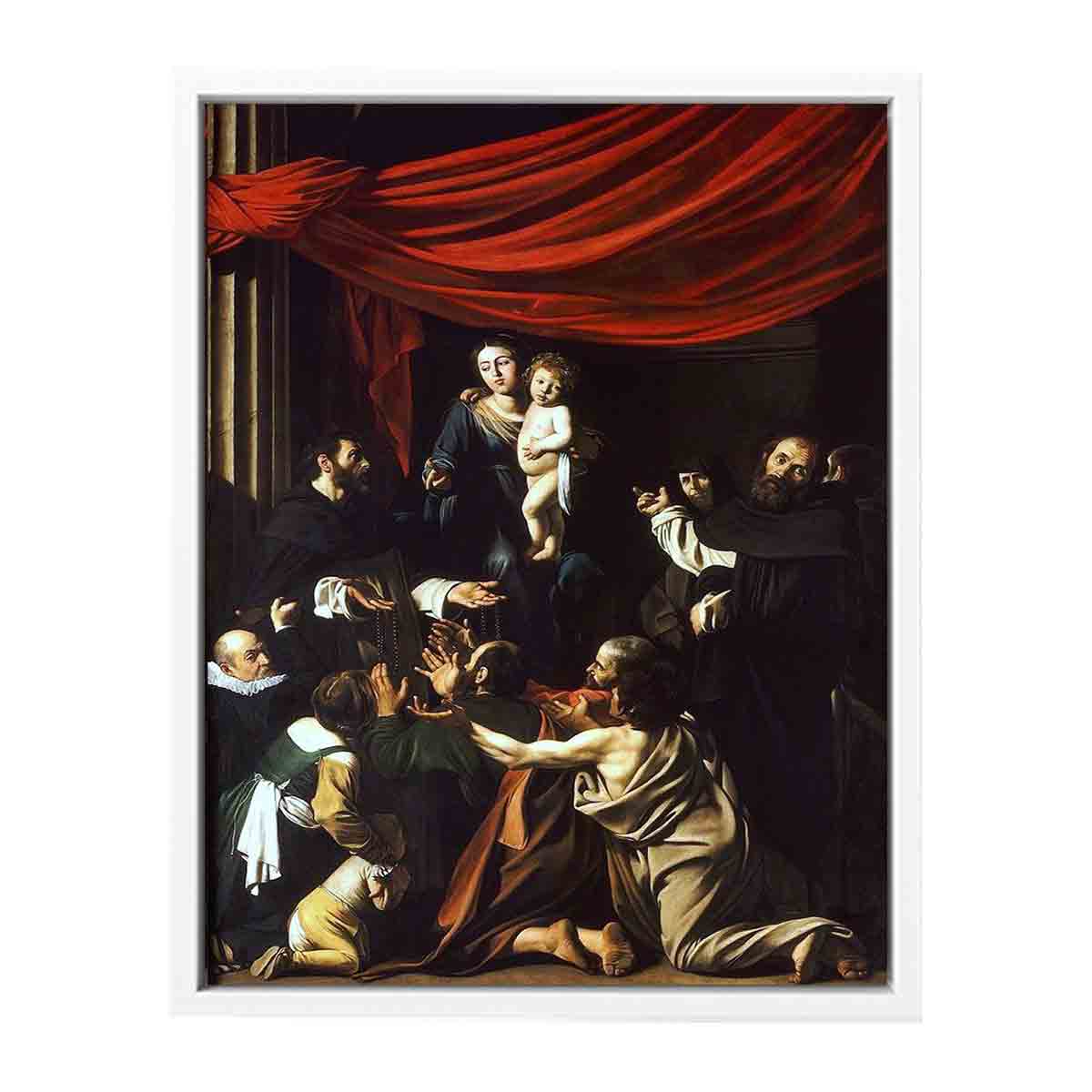 German: Rosenkranzmadonna By Caravaggio