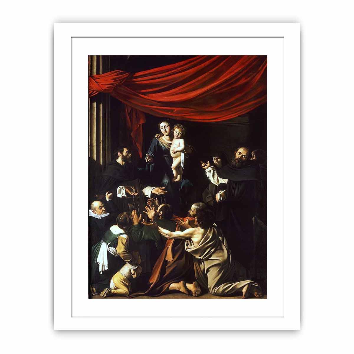 German: Rosenkranzmadonna By Caravaggio