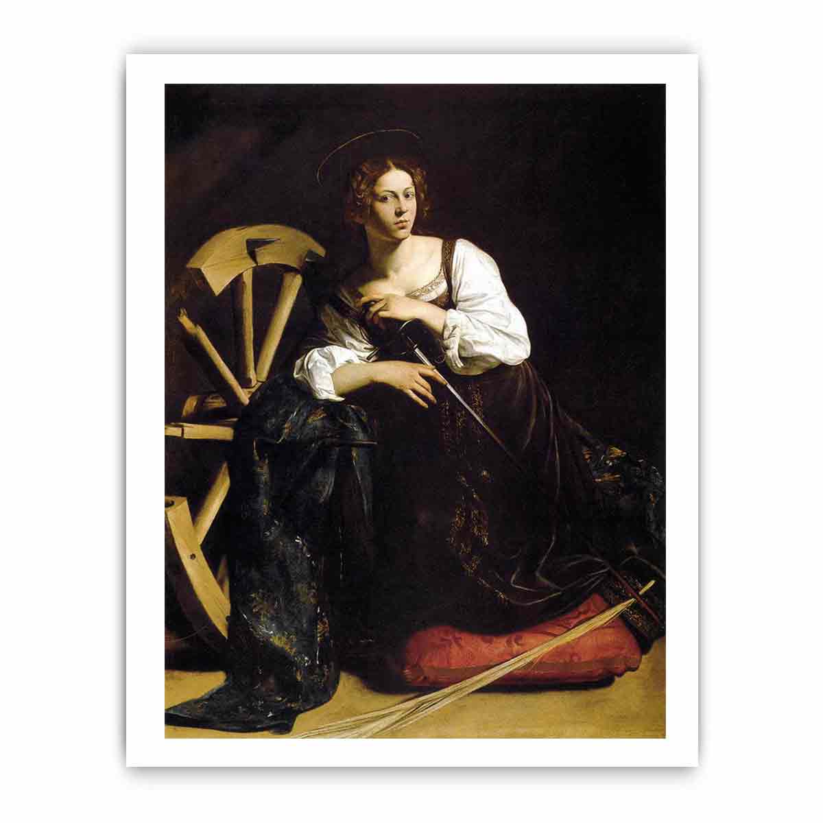 St Catherine of Alexandria By Caravaggio