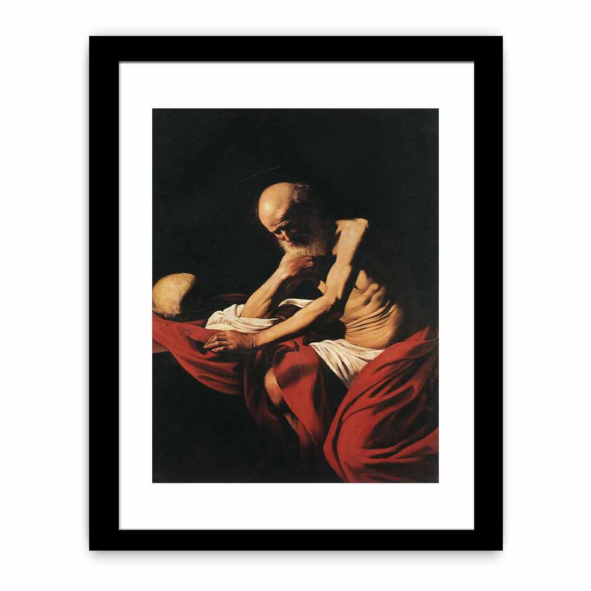 Saint Jerome penitent By Caravaggio