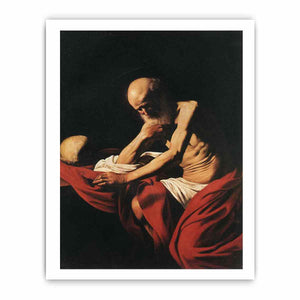 Saint Jerome penitent By Caravaggio