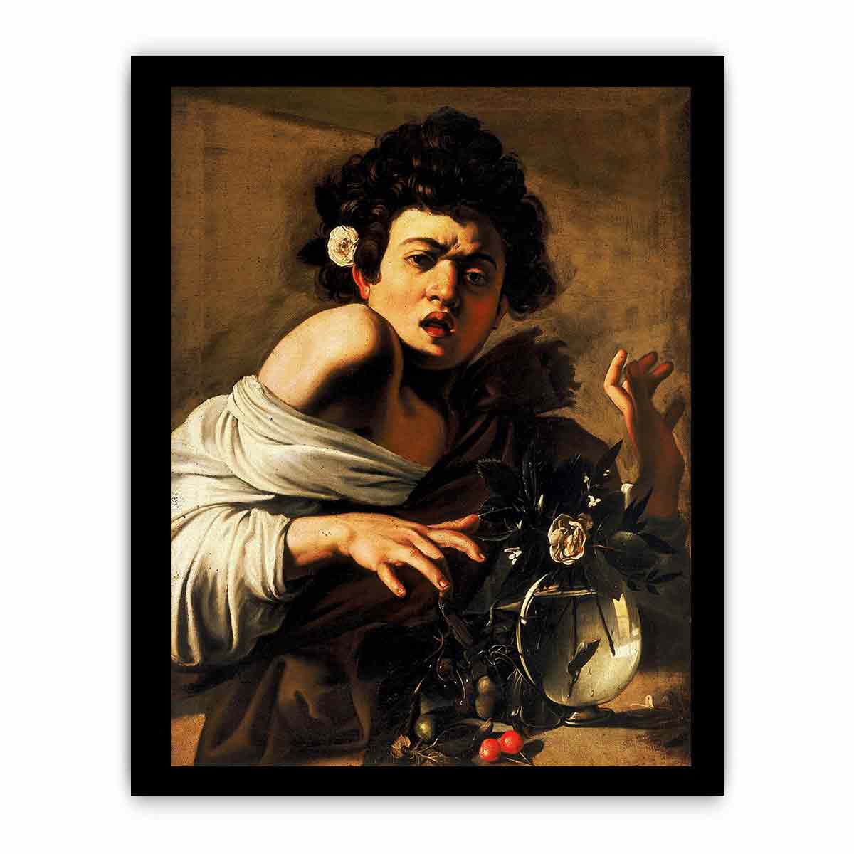 Boy Bitten by a Lizard By Caravaggio
