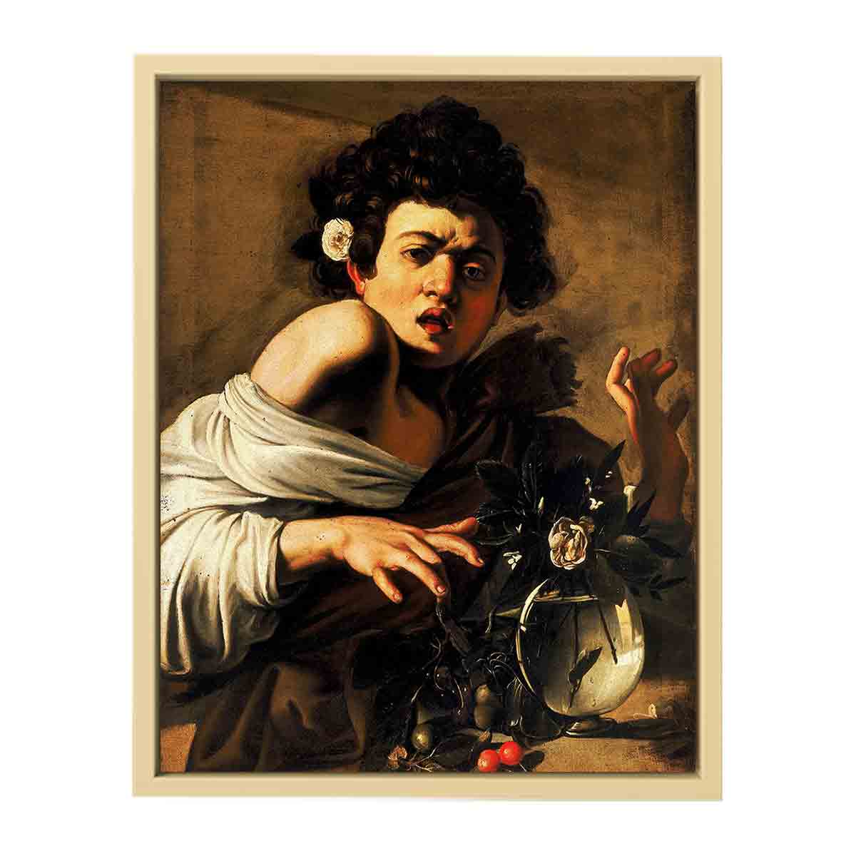 Boy Bitten by a Lizard By Caravaggio