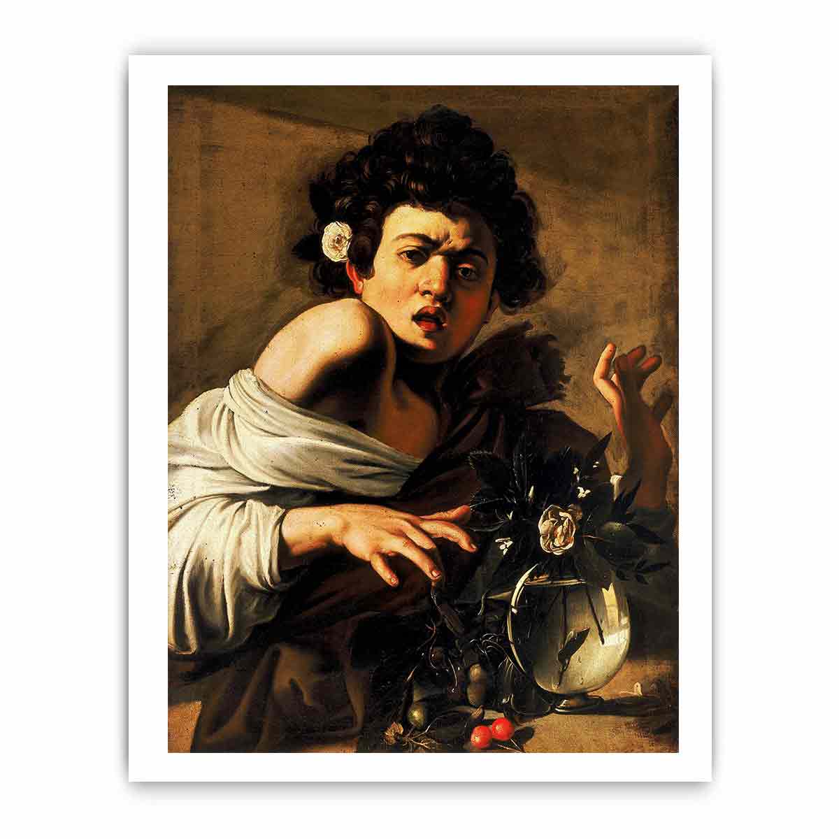Boy Bitten by a Lizard By Caravaggio