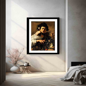 Boy Bitten by a Lizard By Caravaggio