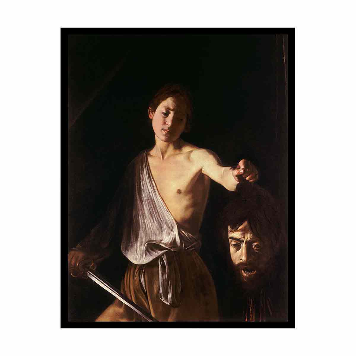 David with the Head of Goliath By Caravaggio