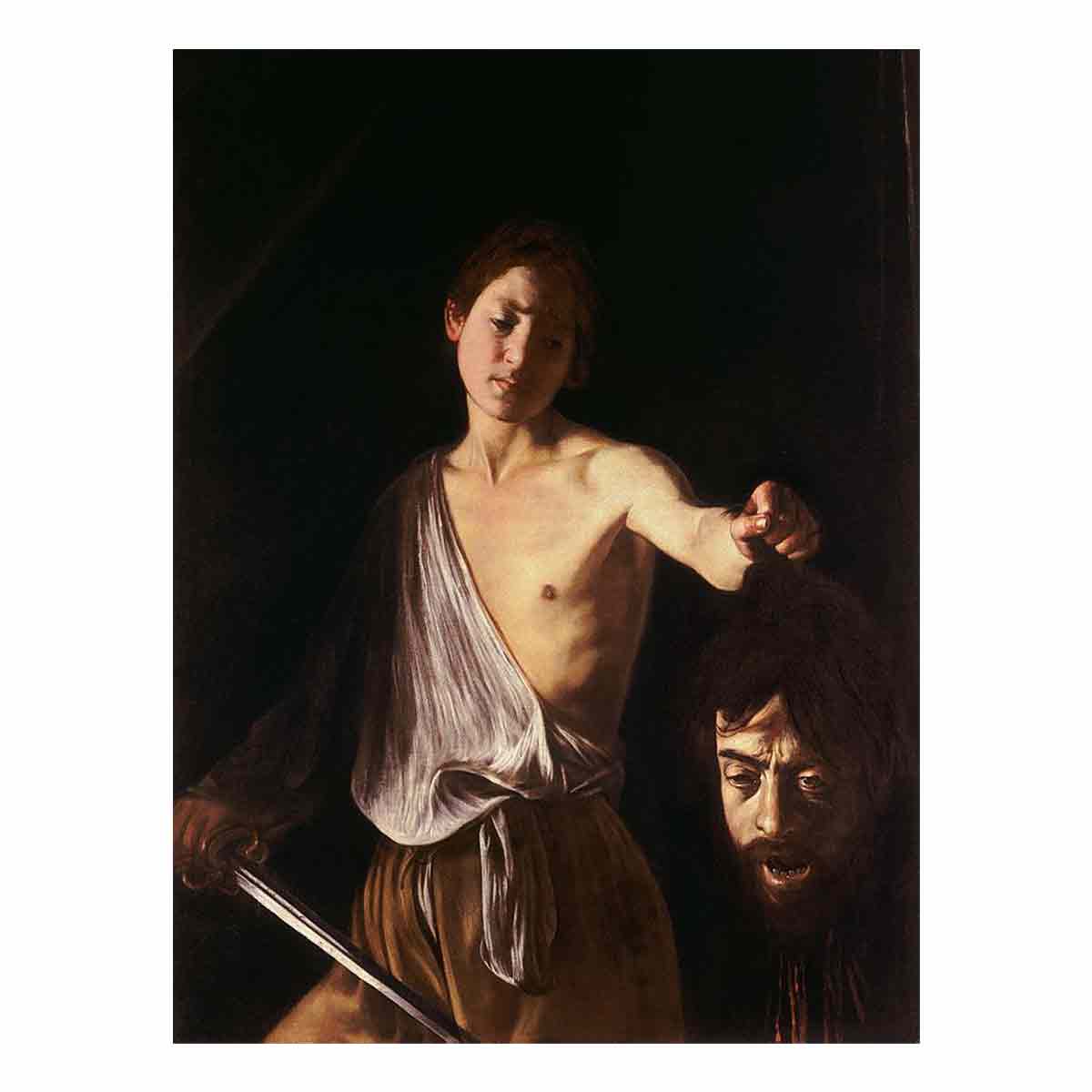 David with the Head of Goliath By Caravaggio