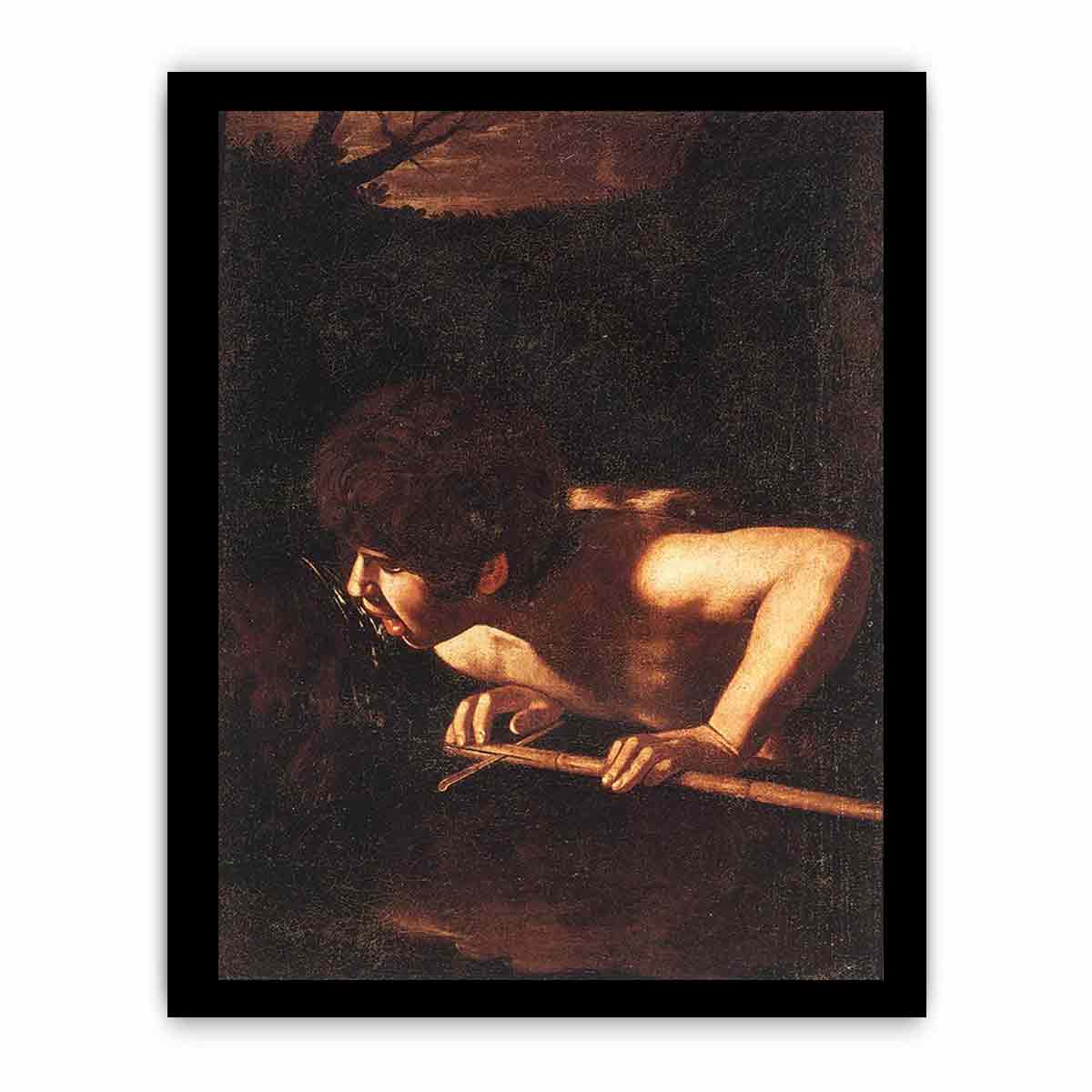 St John the Baptist at the Well By Caravaggio