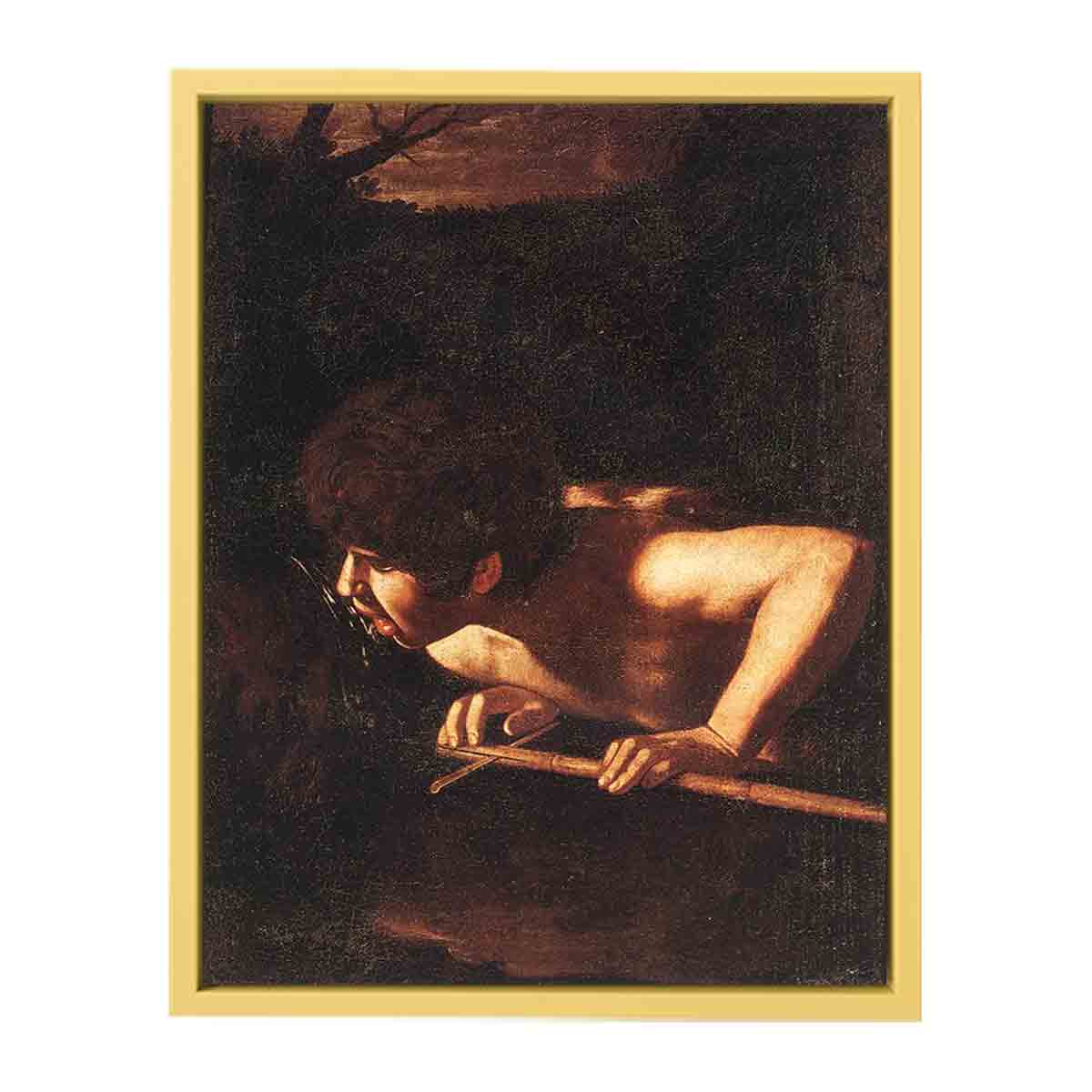 St John the Baptist at the Well By Caravaggio