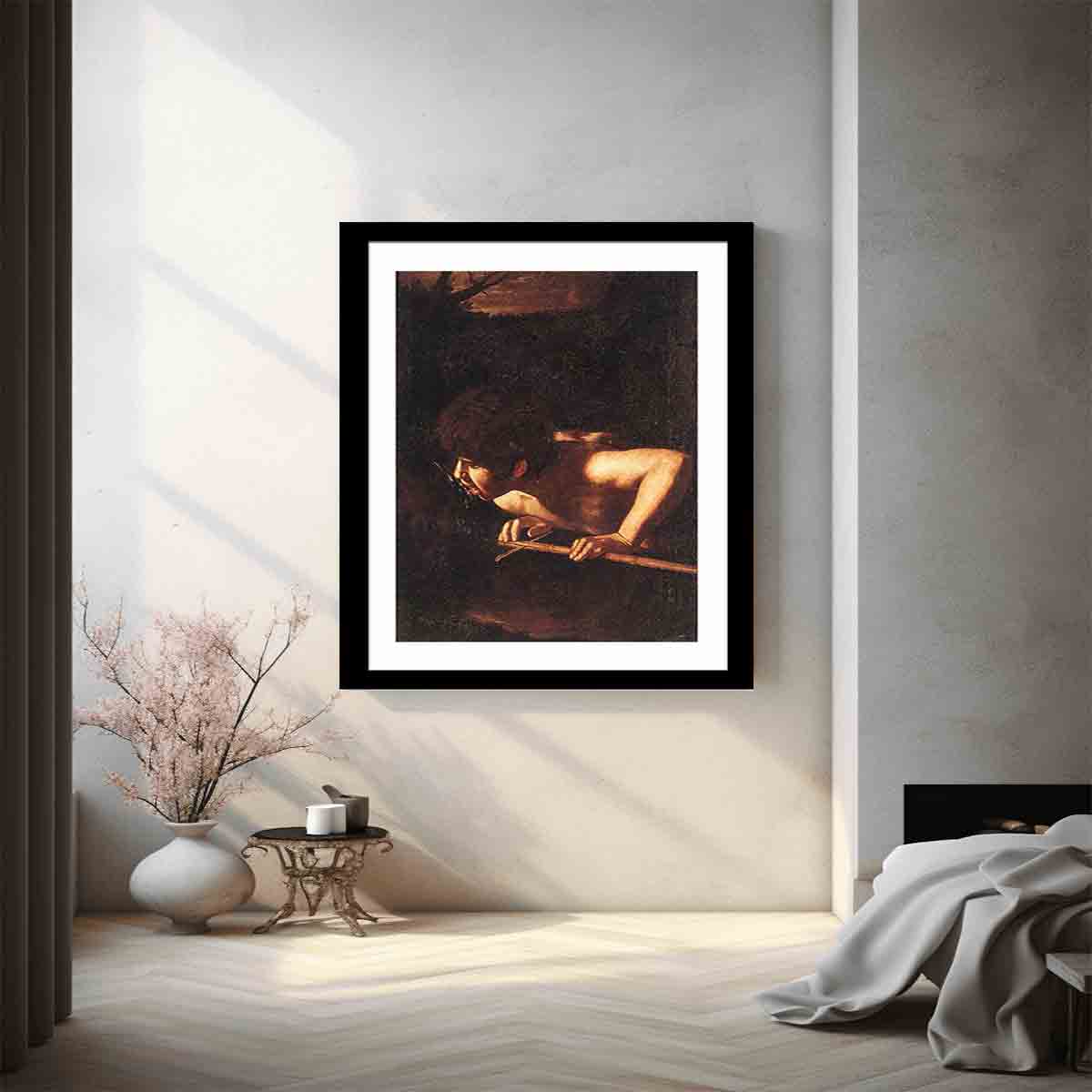 St John the Baptist at the Well By Caravaggio