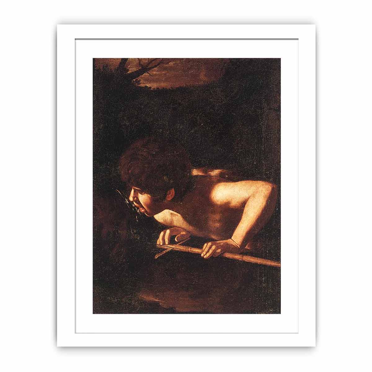 St John the Baptist at the Well By Caravaggio